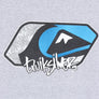 QUIKSILVER Surf Skate Blue & Grey Graphic Tee (M)