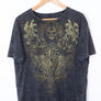 ELITE MMA Gothic Grunge Y2K Style Front Back Graphic T-Shirt (L)