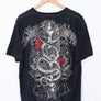 MARC ECKO Large Snake and Sword Graphic Black T-Shirt (XL)