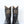 Antique 1920/30s Butterfly Inlay Black Leather Cowboy Boots (10.5)