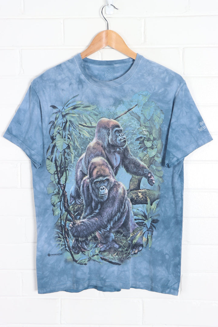 THE MOUNTAIN Tami Alba Gorilla Jungle Blue Tie Dye T-Shirt (S)
