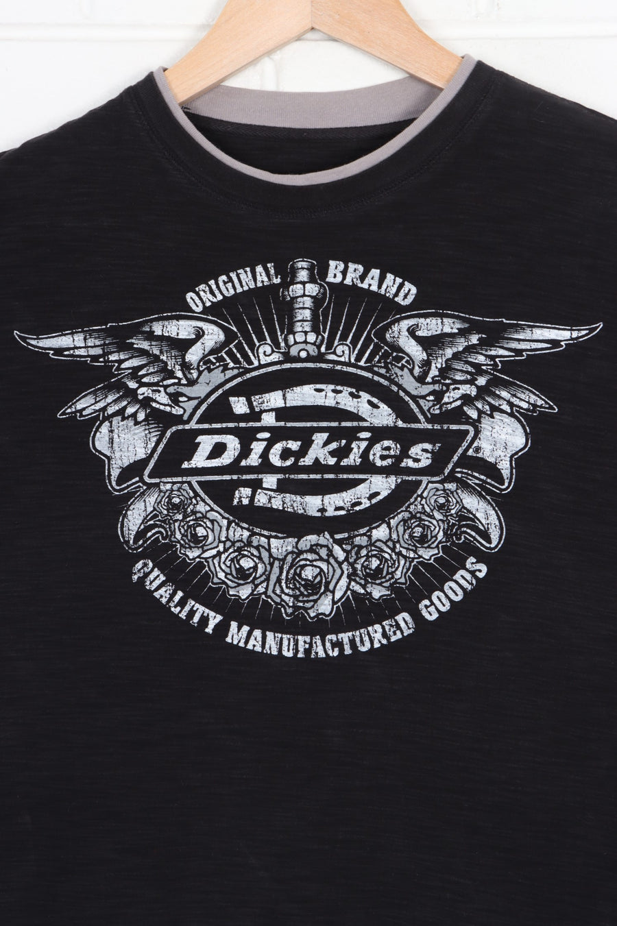DICKIES Sacred Heart Logo Faux Layered T-Shirt (S)