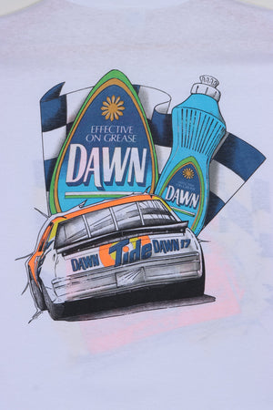 Darrell Waltrip #17 Dawn & Tide Front Back Single Stitch T-Shirt USA Made (L)