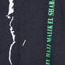 Malcolm X Silhouette 'El Hajj Malik El Shabazz' Fluro Green Print Tee (M-L)