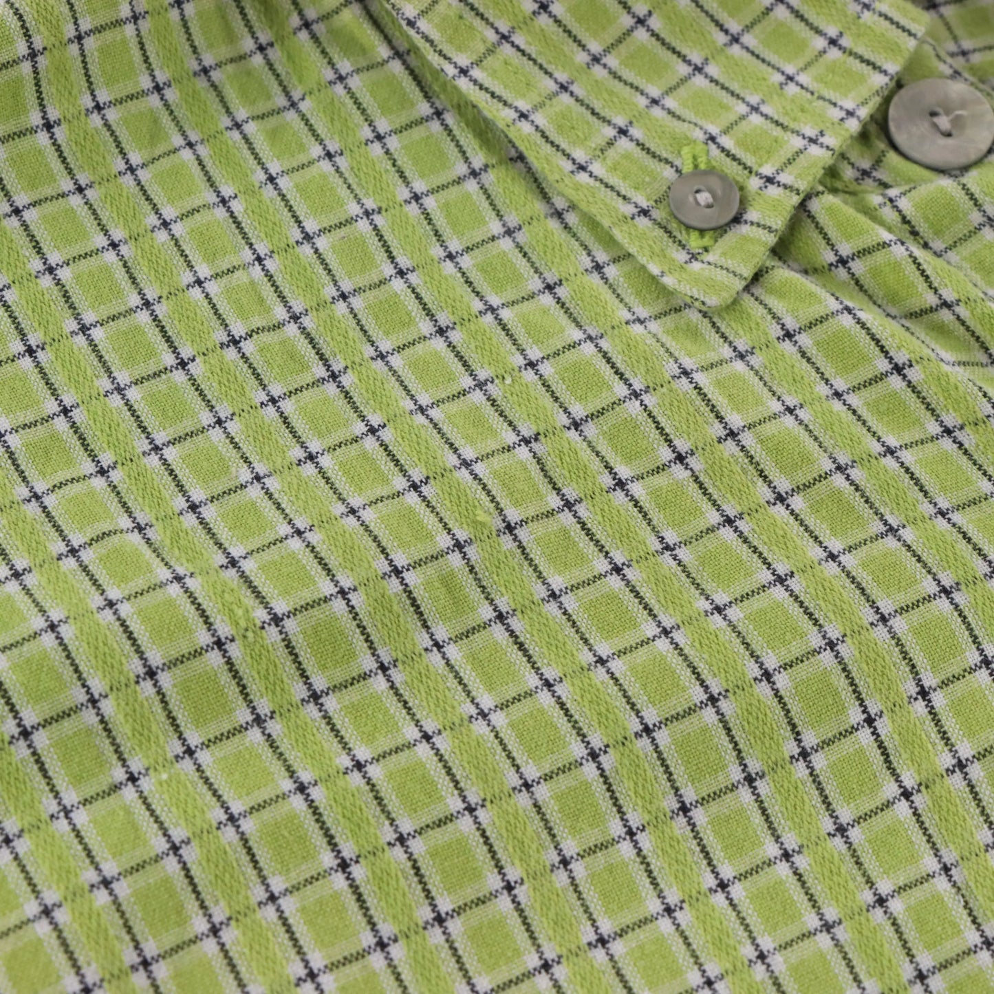 Vintage QUIKSILVER Light Green Plaid Short Sleeve Button Down Shirt (XL) Vintage Sole Melbourne