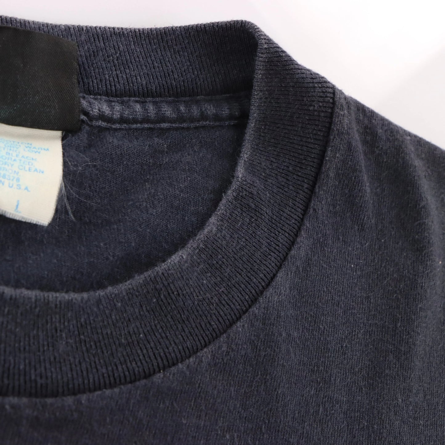 Vintage 1993 HARLEY DAVIDSON Black & Neon Daytona Beach Bike Week Single Stitch Tee USA Made (L)