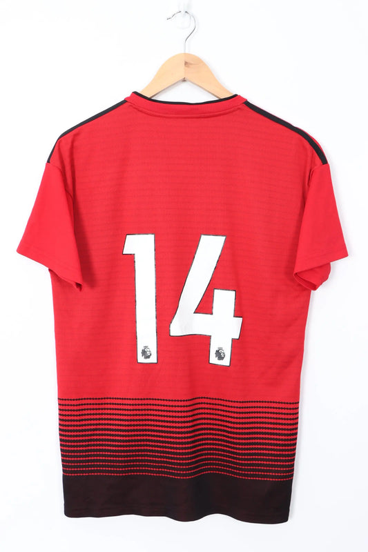 BOOTLEG Manchester United 2018-2019 #14 Home Soccer Jersey (M) Vintage Sole Melbourne