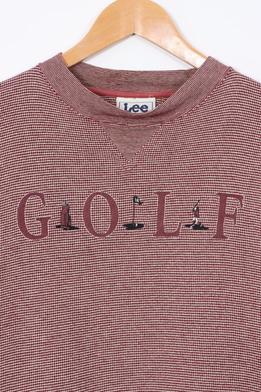 Golf Embroidered LEE SPORT Knit Sweatshirt (XL)
