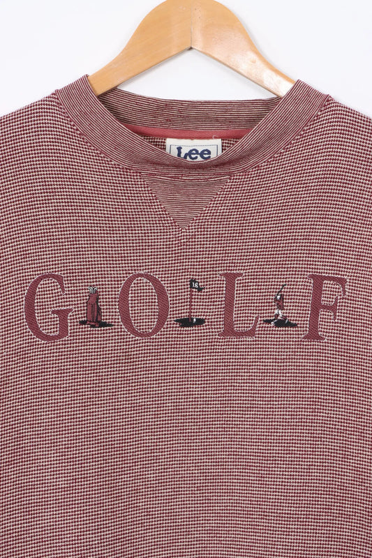Golf Embroidered LEE SPORT Knit Sweatshirt (XL) Vintage Sole Melbourne