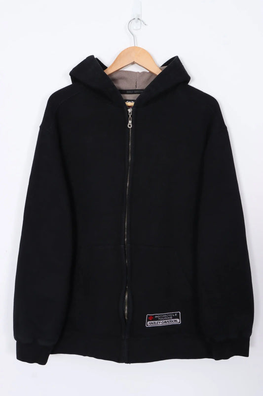 HARLEY DAVIDSON Embroidered Wolf Full Zip Oversized Hoodie (L-XL) Vintage Sole Melbourne