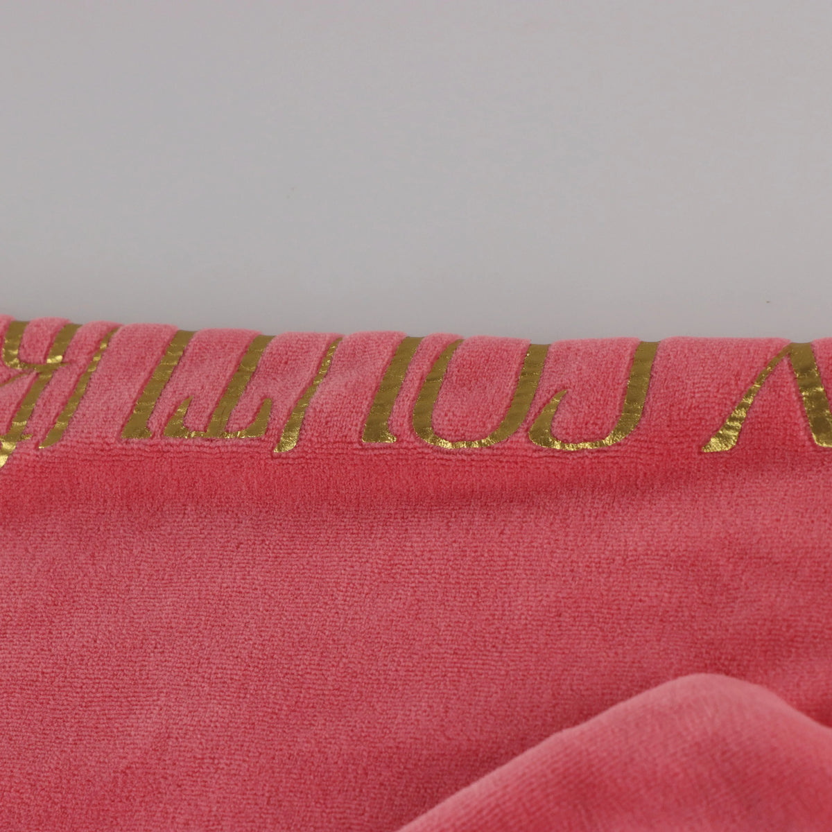 Vintage JUICY COUTURE Y2K Peach Pink & Gold Velour Hooded Sweatshirt (S-M) Vintage Sole Melbourne