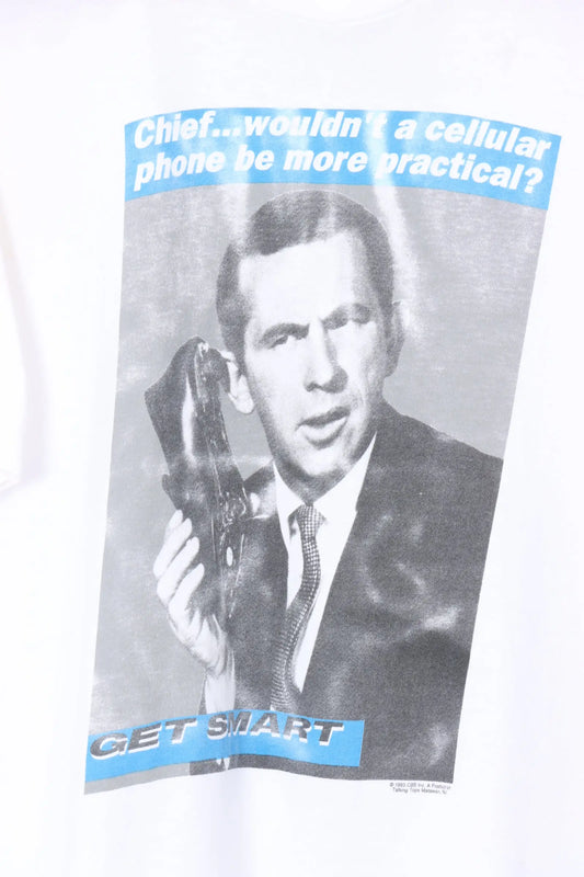 1993 VINTAGE Get Smart CBS Maxwell Phone Promo Graphic Tee (M) Vintage Sole Melbourne