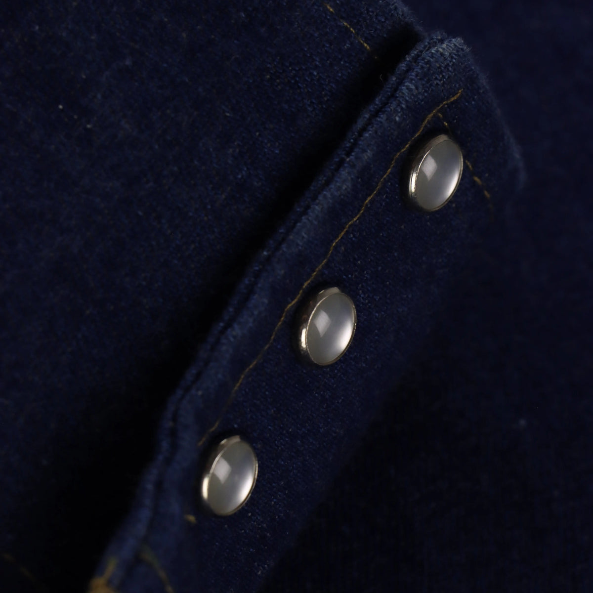 Vintage STALLION Western Pearl Snap Denim Button Up Long Sleeve Shirt (XXL) Vintage Sole Melbourne