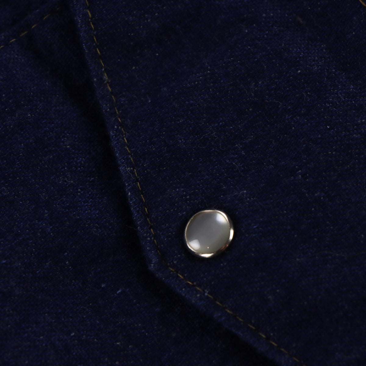 Vintage STALLION Western Pearl Snap Denim Button Up Long Sleeve Shirt (XXL) Vintage Sole Melbourne