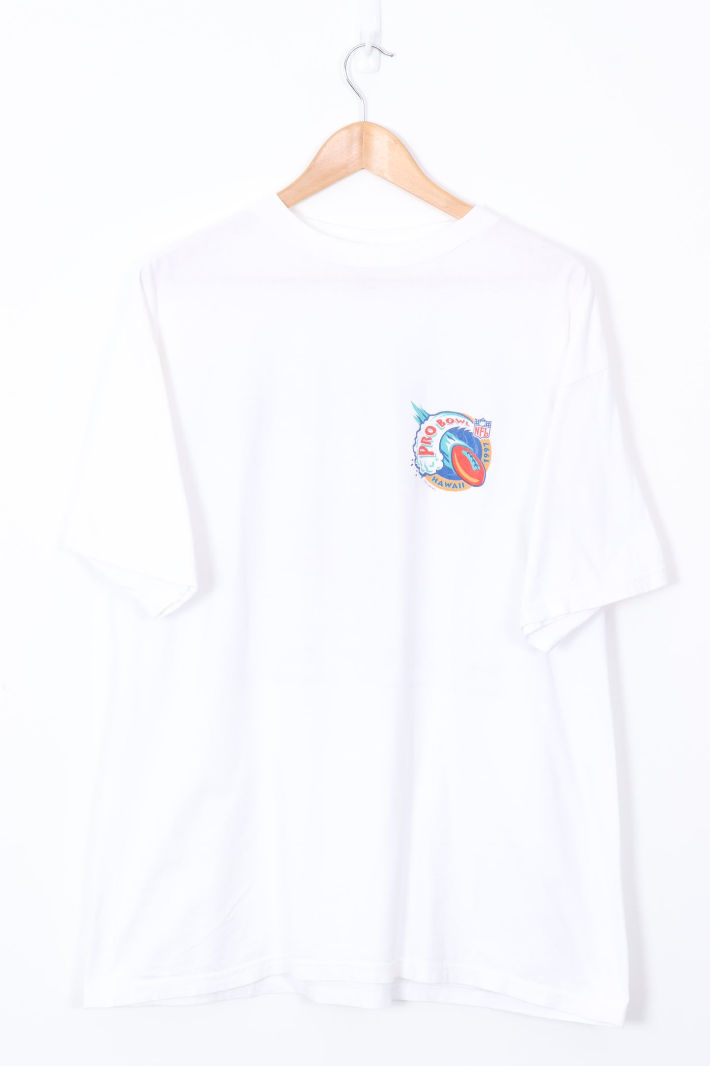 LOGO 7 1997 VINTAGE Pro Bowl Hawaii NFL Football Graphic Tee (XL)