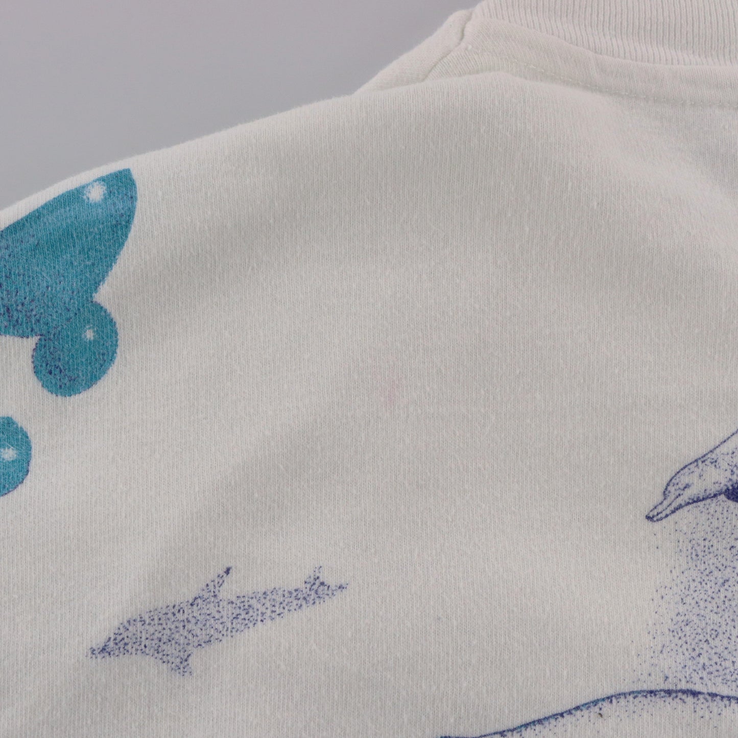 Vintage 1992 Hawaiian Whales All Over Print 'Ed Robinson’s Diving Adventures' Tee USA Made (L) Vintage Sole Melbourne
