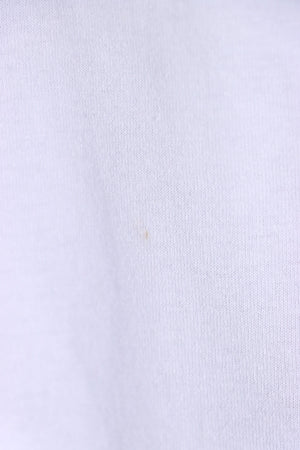 NIKE Light Grey Embroidered Swoosh Logo T-Shirt (L) - Vintage Sole Melbourne