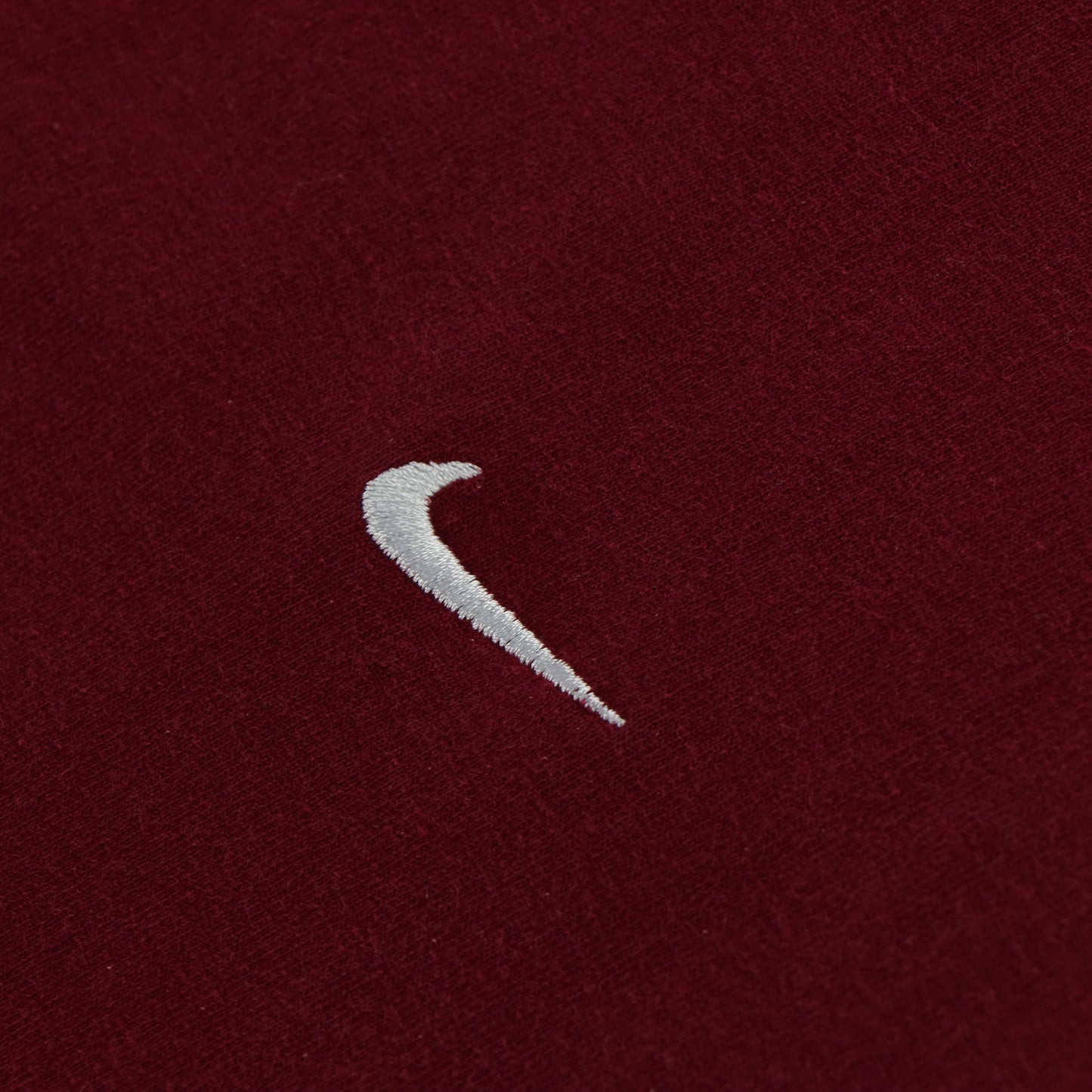 Vintage NIKE Embroidered Swoosh Burgundy & White T-Shirt (L) Vintage Sole Melbourne