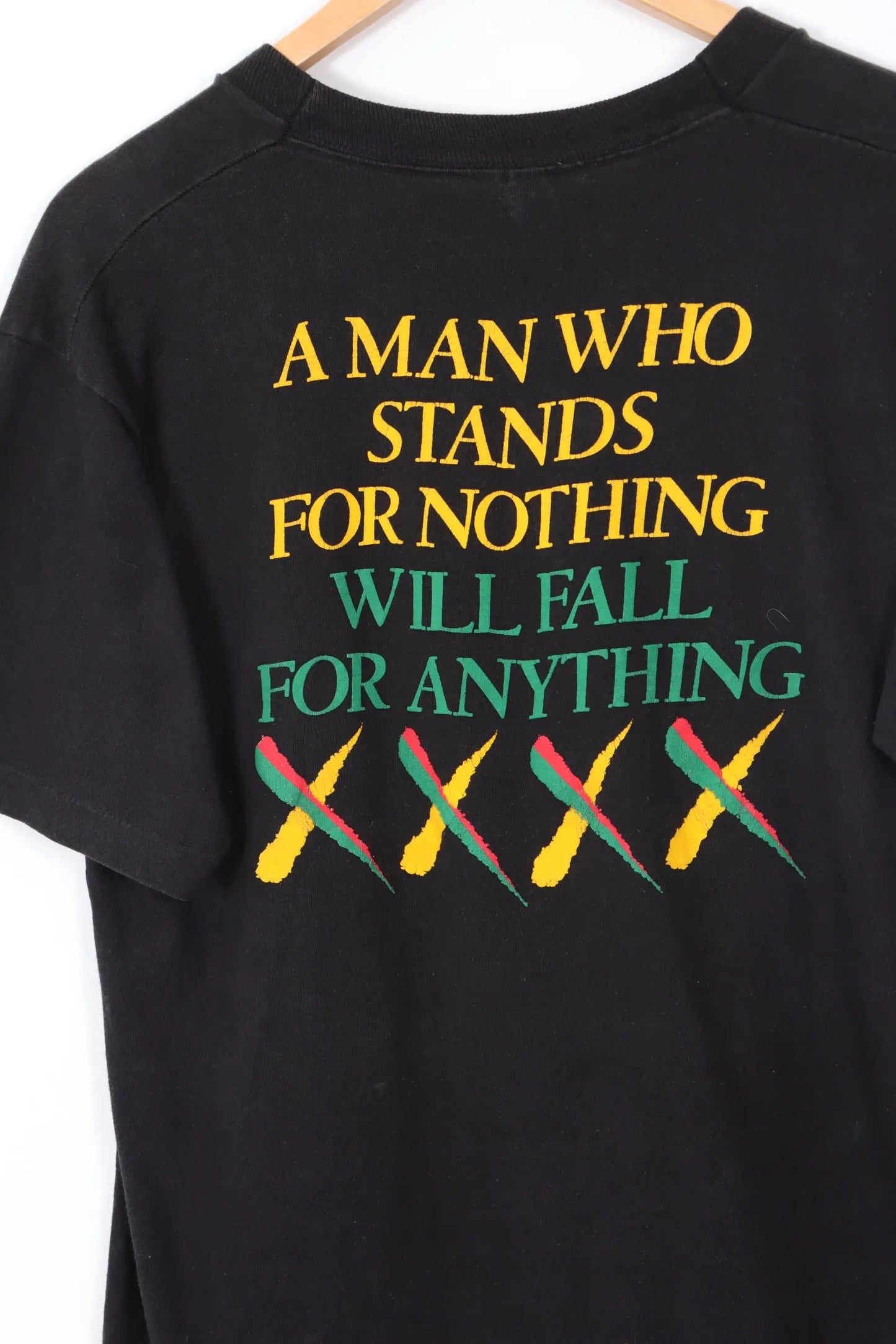 VINTAGE Malcolm X Fruit of the Loom USA Made Single Stitch T-Shirt (L) Vintage Sole Melbourne