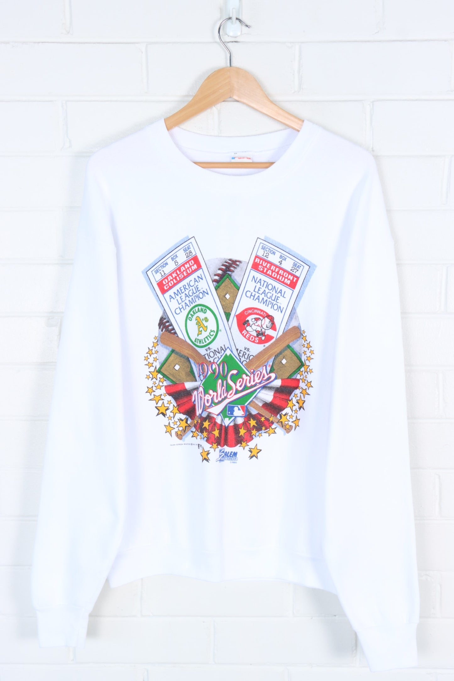1990 Vintage World Series NBA Baseball Sweatshirt (XL)