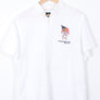 POLO by RALPH LAUREN USA Flag Bear White Short Sleeve Shirt (XL)