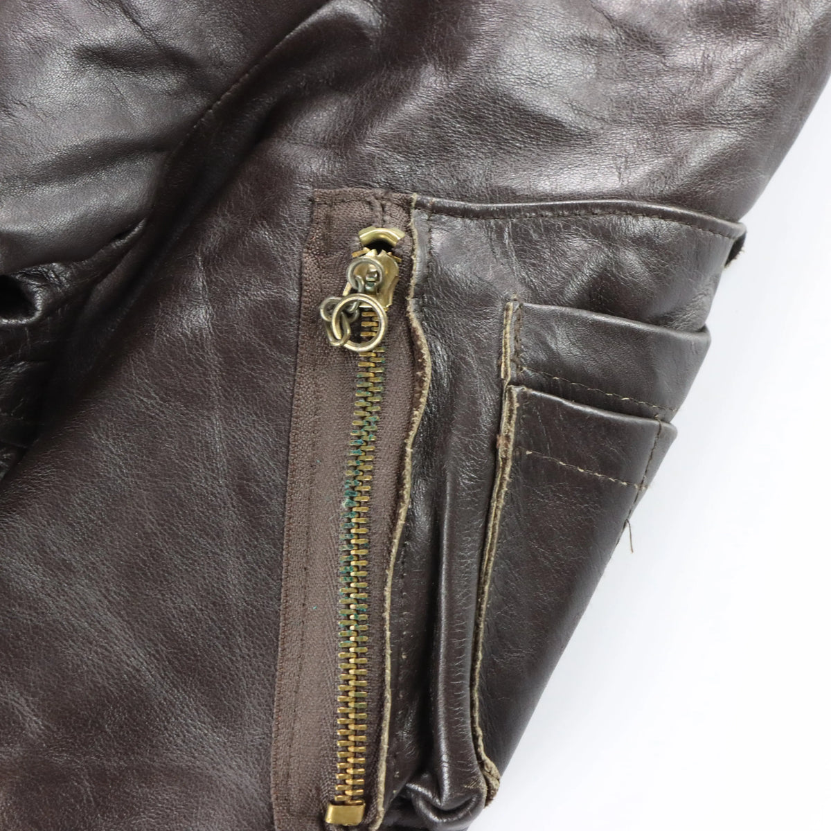 Vintage Schott MA-1 Military USA Made Leather Bomber Jacket (L) Vintage Sole Melbourne