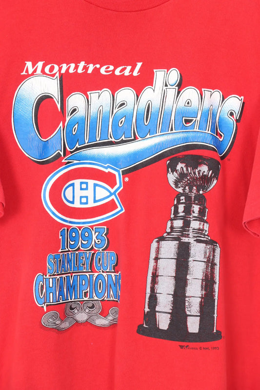 1993 Vintage Montreal Canadiens Stanley Cup Champions Tee (XL) Vintage Sole Melbourne