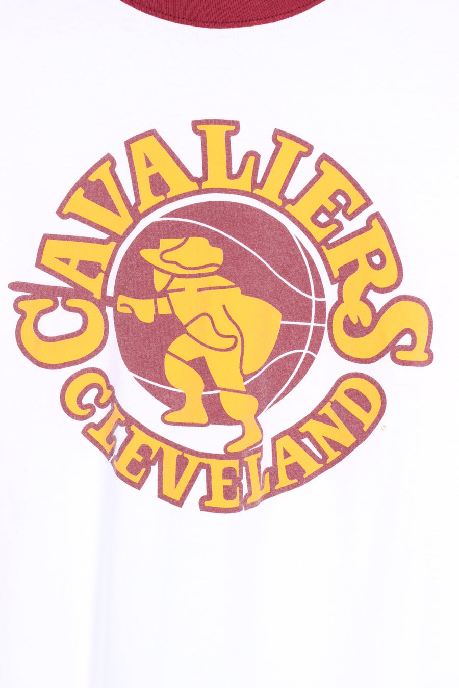 NBA Cleveland Cavaliers Vintage Logo Ringer T-Shirt (L)