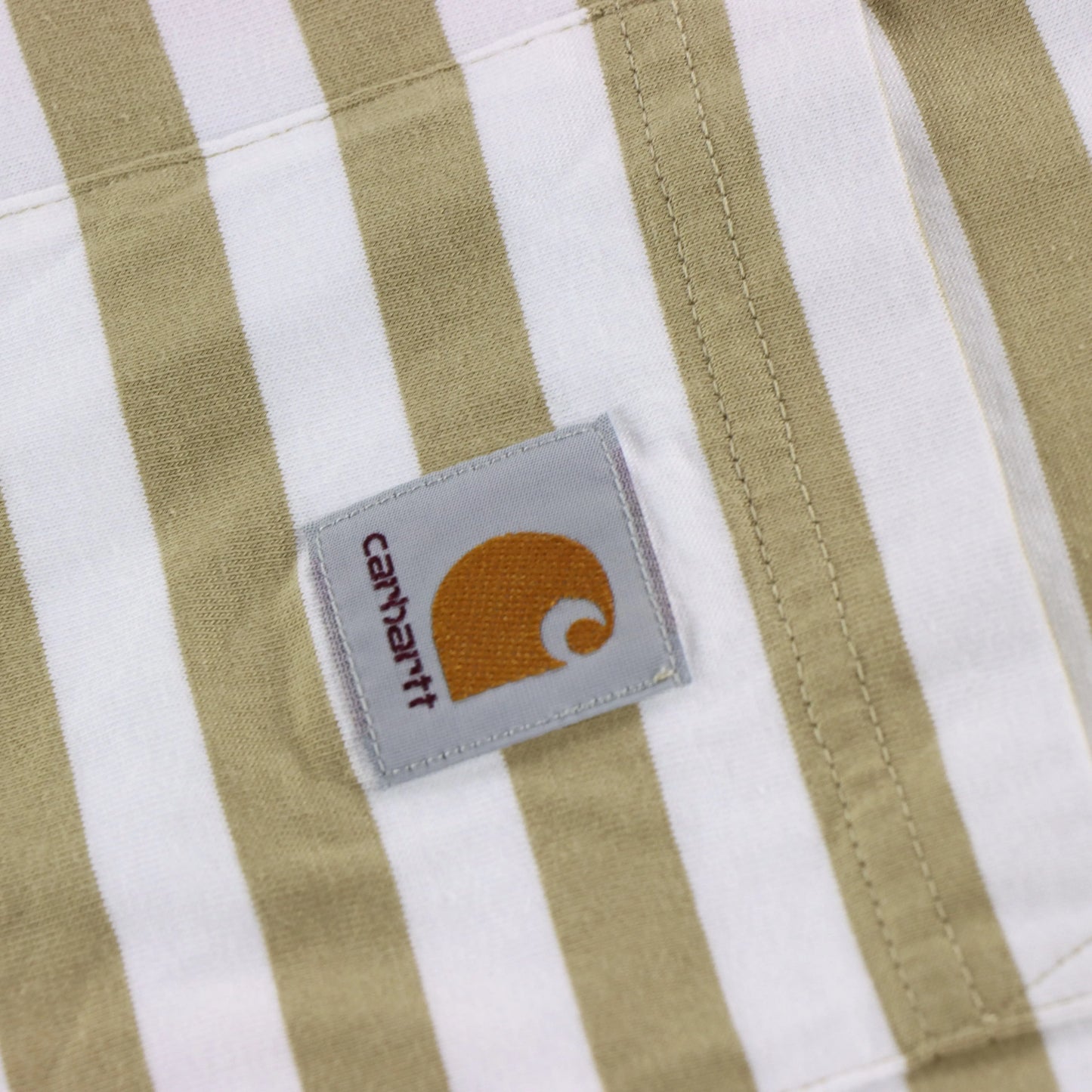 Vintage CARHARTT Scotty Pocket Logo Ammonite & White Stripe T-Shirt (XXL) Vintage Sole Melbourne