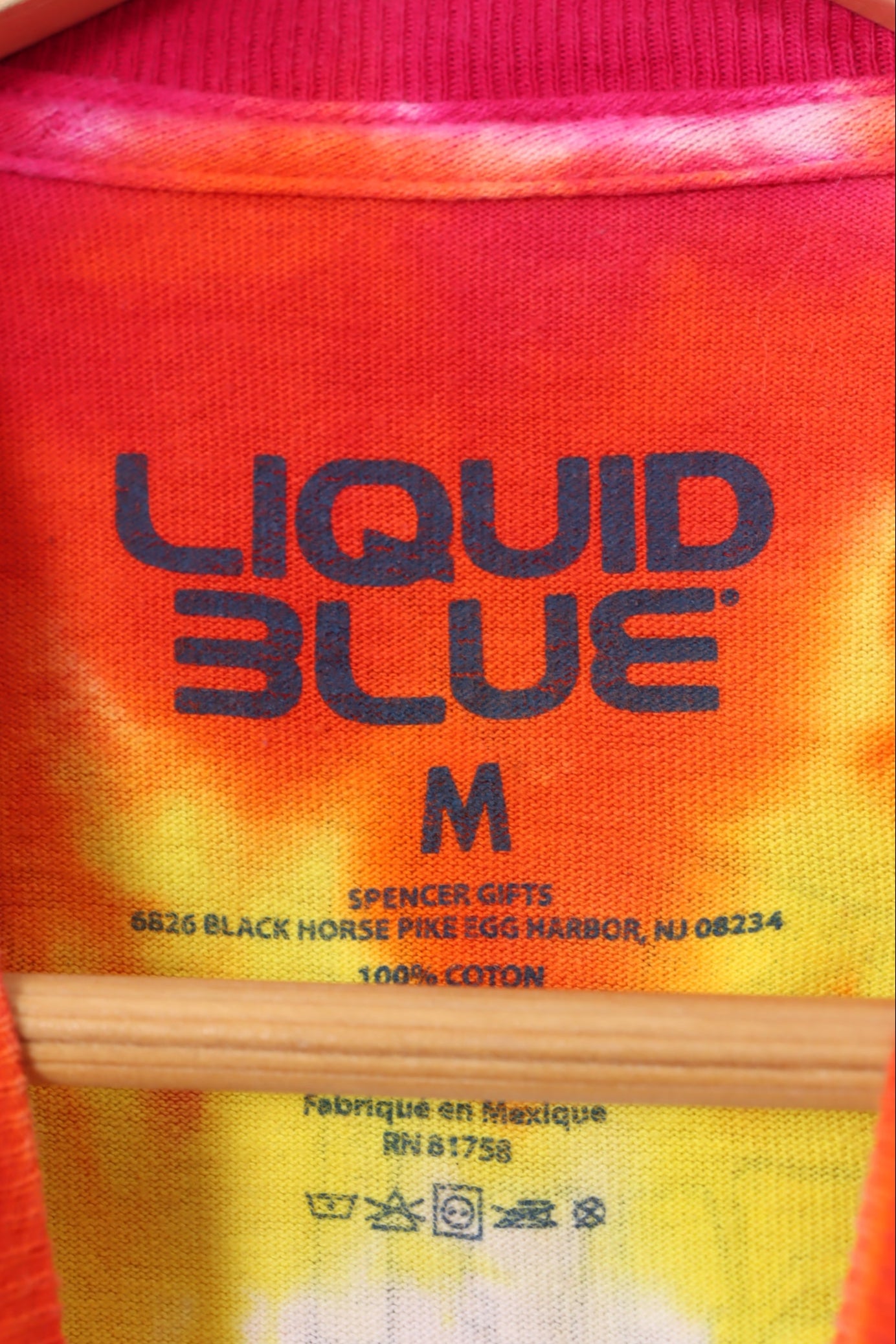 LIQUID BLUE Grateful Dead 'Space your Face' Tie Dye Colourful Tee (M)