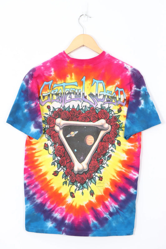 LIQUID BLUE Grateful Dead 'Space your Face' Tie Dye Colourful Tee (M) Vintage Sole Melbourne