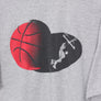 NIKE Swoosh Red & Grey Basketball Graphic Tee (M)