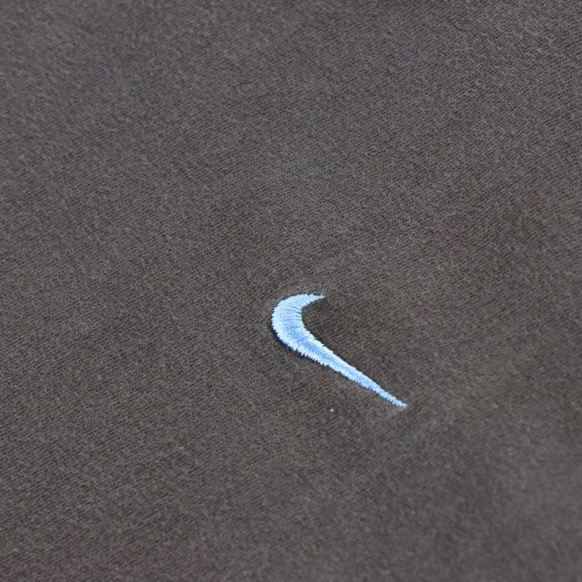 Vintage NIKE Embroidered Swoosh Logo Brown & Blue T-Shirt (S) Vintage Sole Melbourne