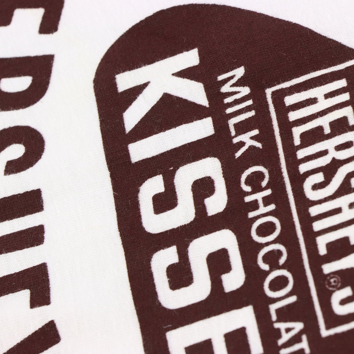 Vintage HERSHEY'S 70s Single Stitch Brown & White Ringer T-Shirt (M Tall) Vintage Sole Melbourne