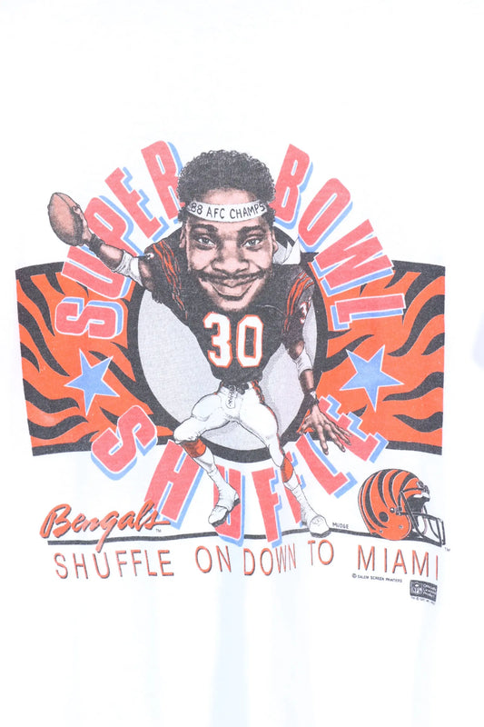 1988 Vintage Bengals Super Bowl Shuffle T-Shirt (M) Vintage Sole Melbourne