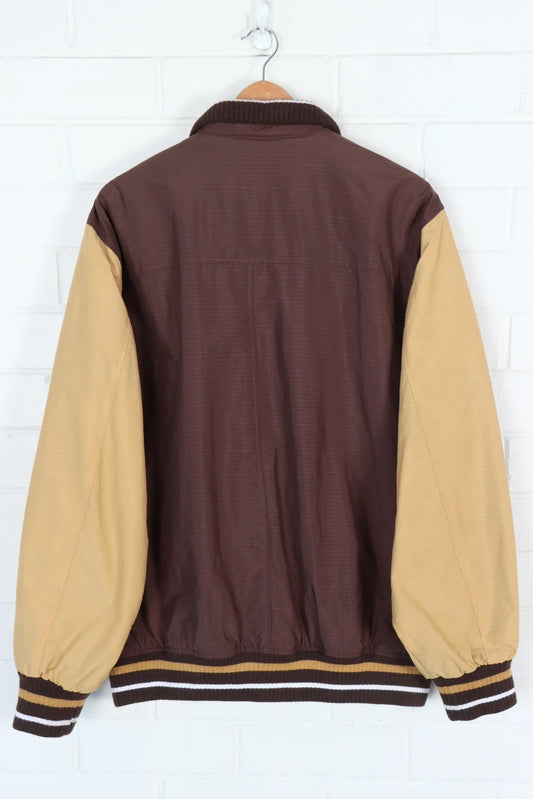 ECKO UNTLD Brown Plush Embroidered Jacket (XL) Vintage Sole Melbourne