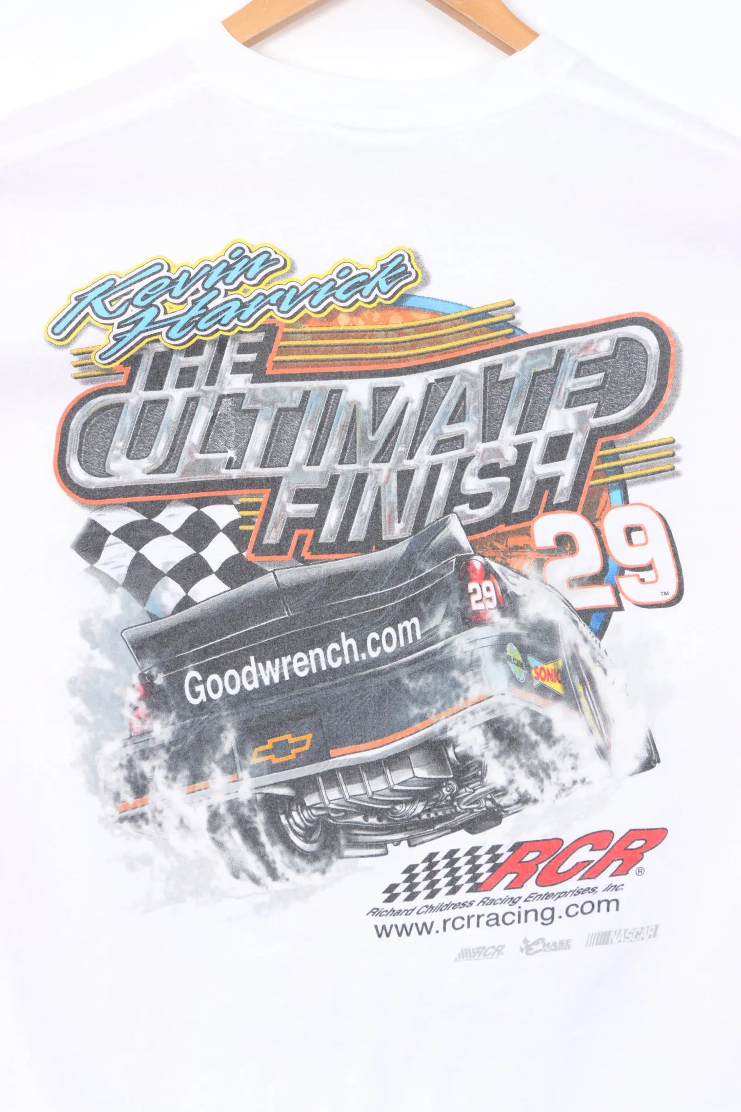 NASCAR Kevin Harvick "Polished Ready to Shine" Front Back T-Shirt (M-L) Vintage Sole Melbourne