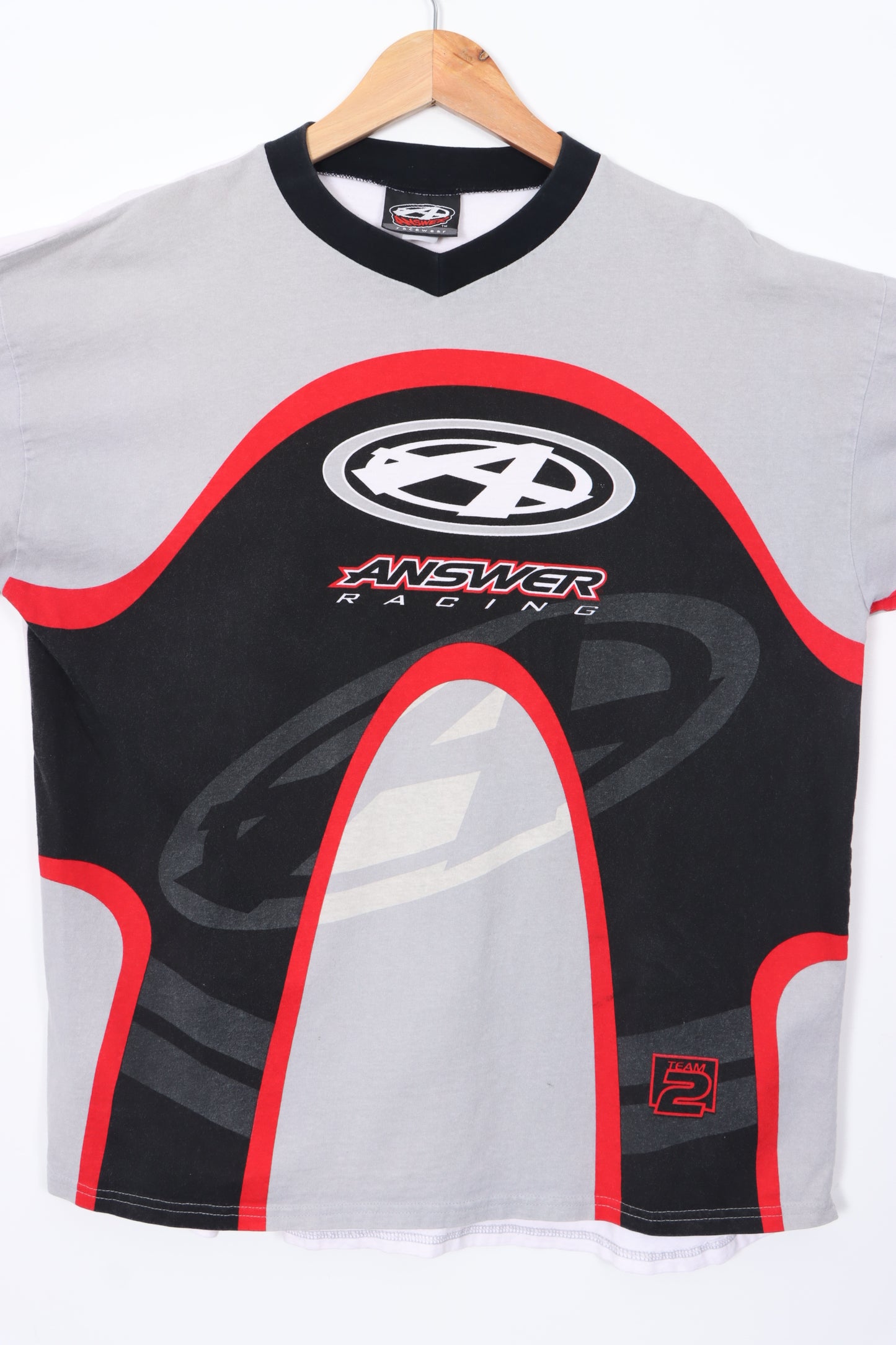 ANSWER RACING 90s Motocross Long Sleeve Jersey T-Shirt USA Made (XL)