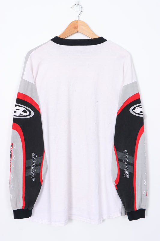 ANSWER RACING 90s Motocross Long Sleeve Jersey T-Shirt USA Made (XL)