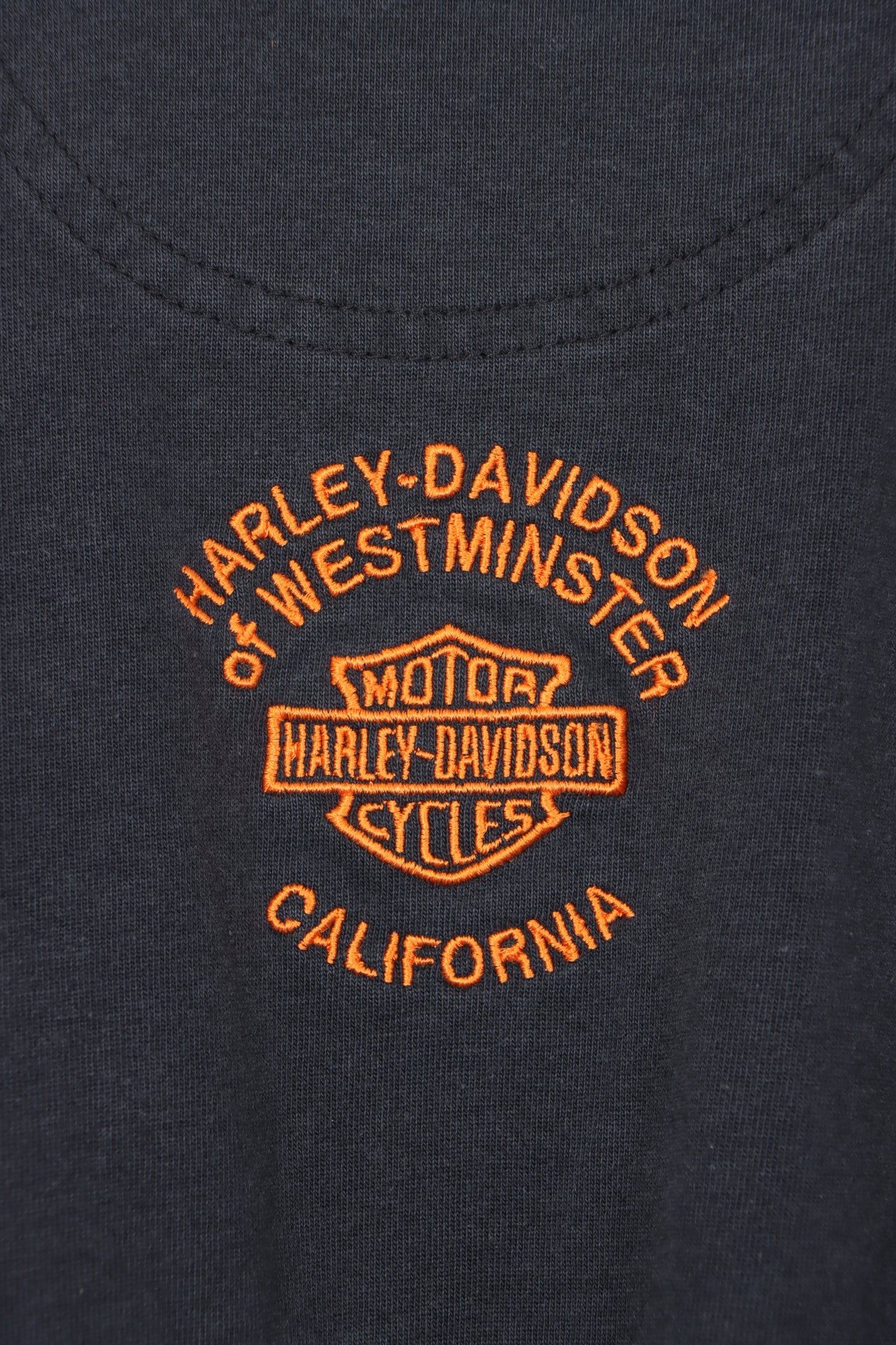 HARLEY DAVIDSON Embroidered Long Sleeve Polo Shirt (XL-XXL)
