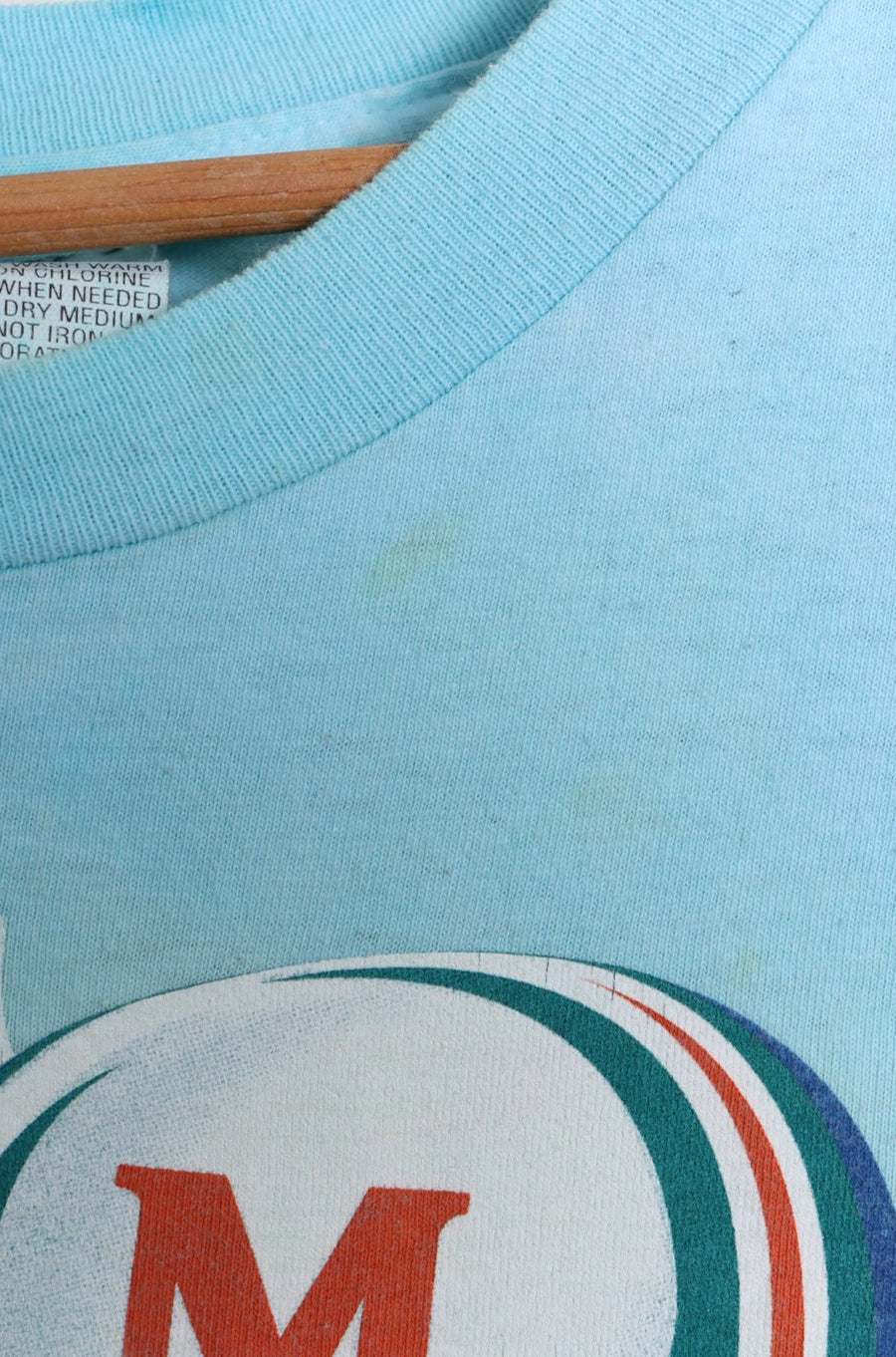 Vintage NFL Miami Dolphins Tie Dye Single Stitch T-Shirt USA Made (XL)