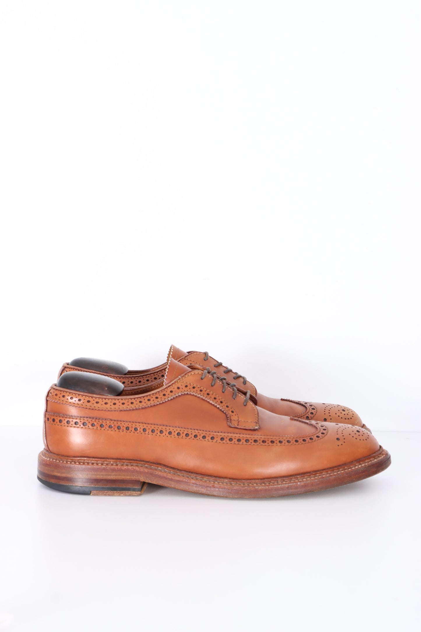ALDEN J.Crew Tobacco Leather 97641 Long Wing Bluchers (8)