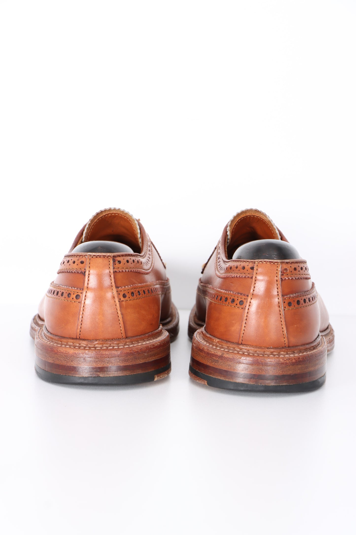 ALDEN J.Crew Tobacco Leather 97641 Long Wing Bluchers (8)