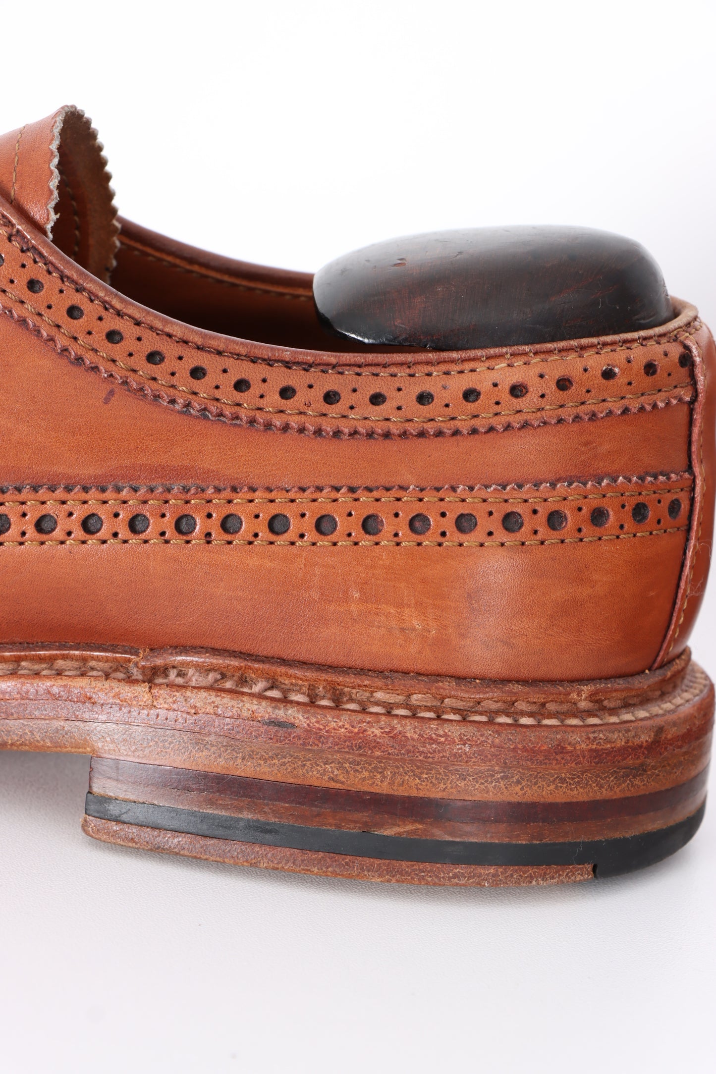 ALDEN J.Crew Tobacco Leather 97641 Long Wing Bluchers (8)