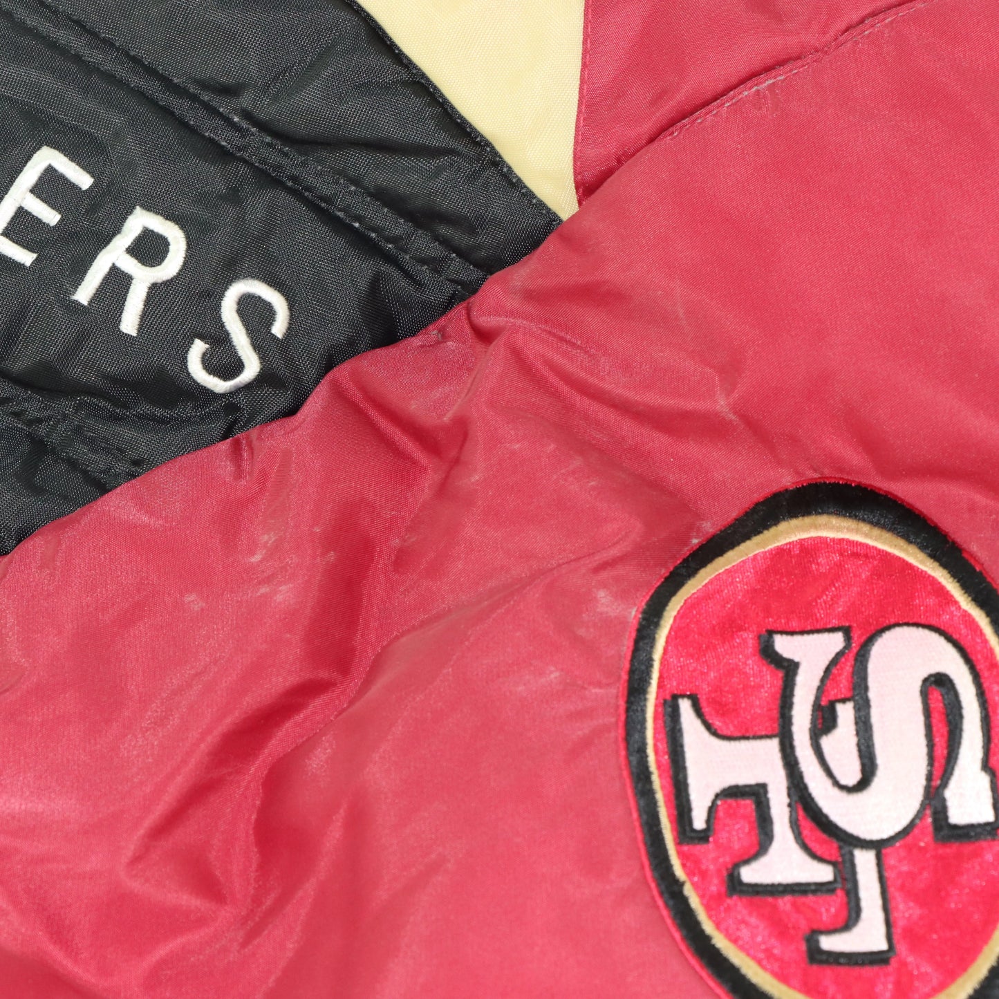Vintage 49ERS NFL Embroidered Korea Made Football Puffer Jacket (XL) Vintage Sole Melbourne