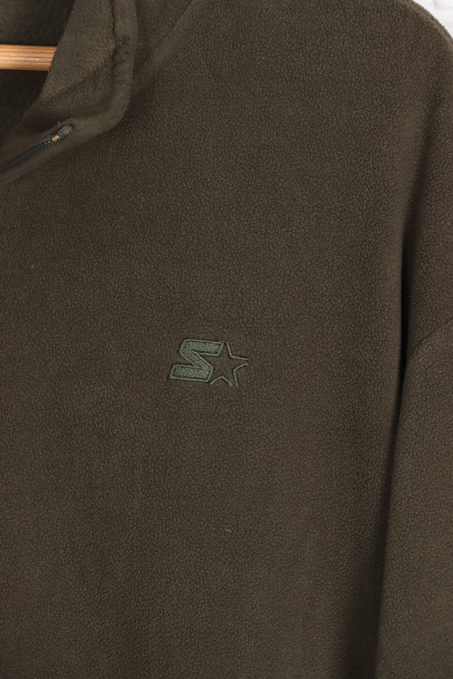 STARTER Green Khaki 1/4 Zip Fleece (XXXL) - Vintage Sole Melbourne