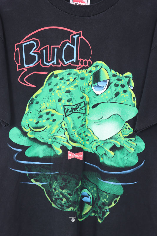 1996 Vintage Budweiser Frogs Beer Promo USA Made Tee (M-L)