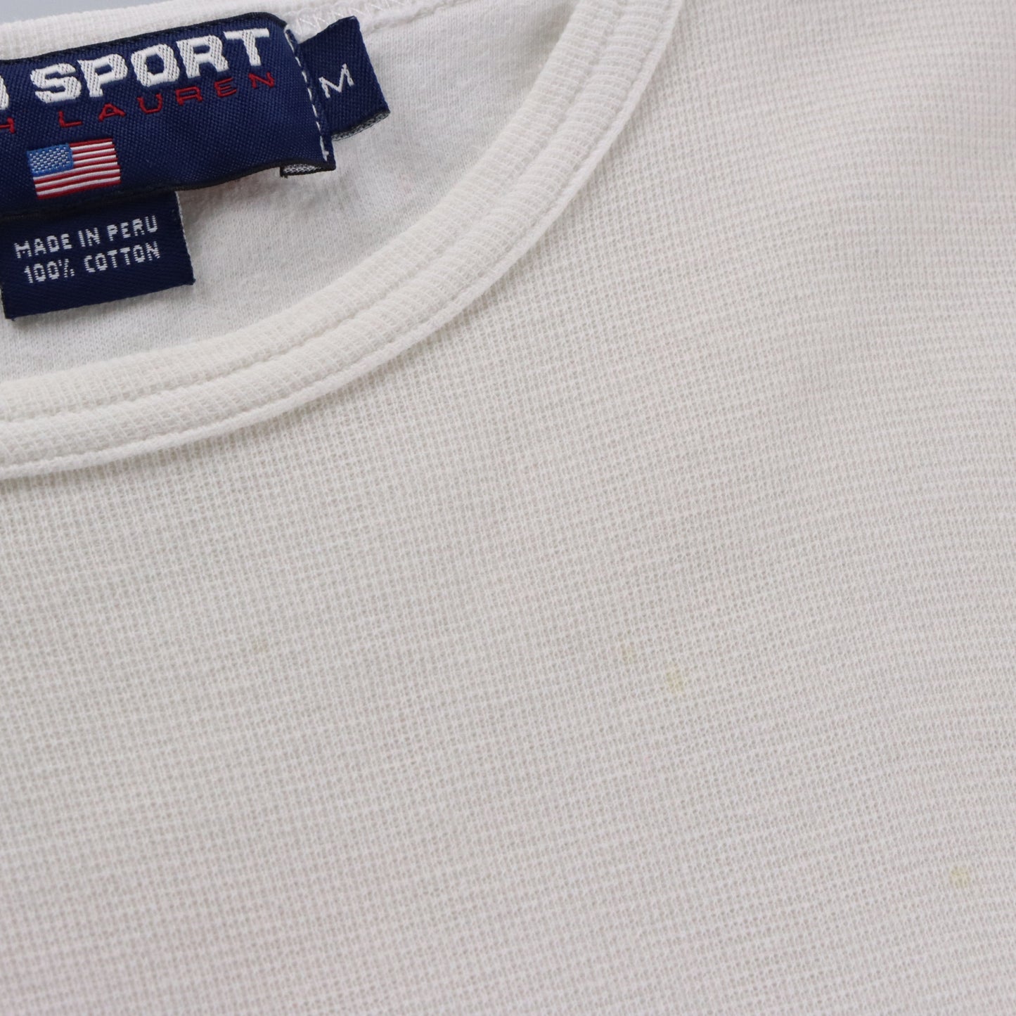 RALPH LAUREN POLO SPORT Embroidered Logo Colour Block Tee (M TALL) Vintage Sole Melbourne