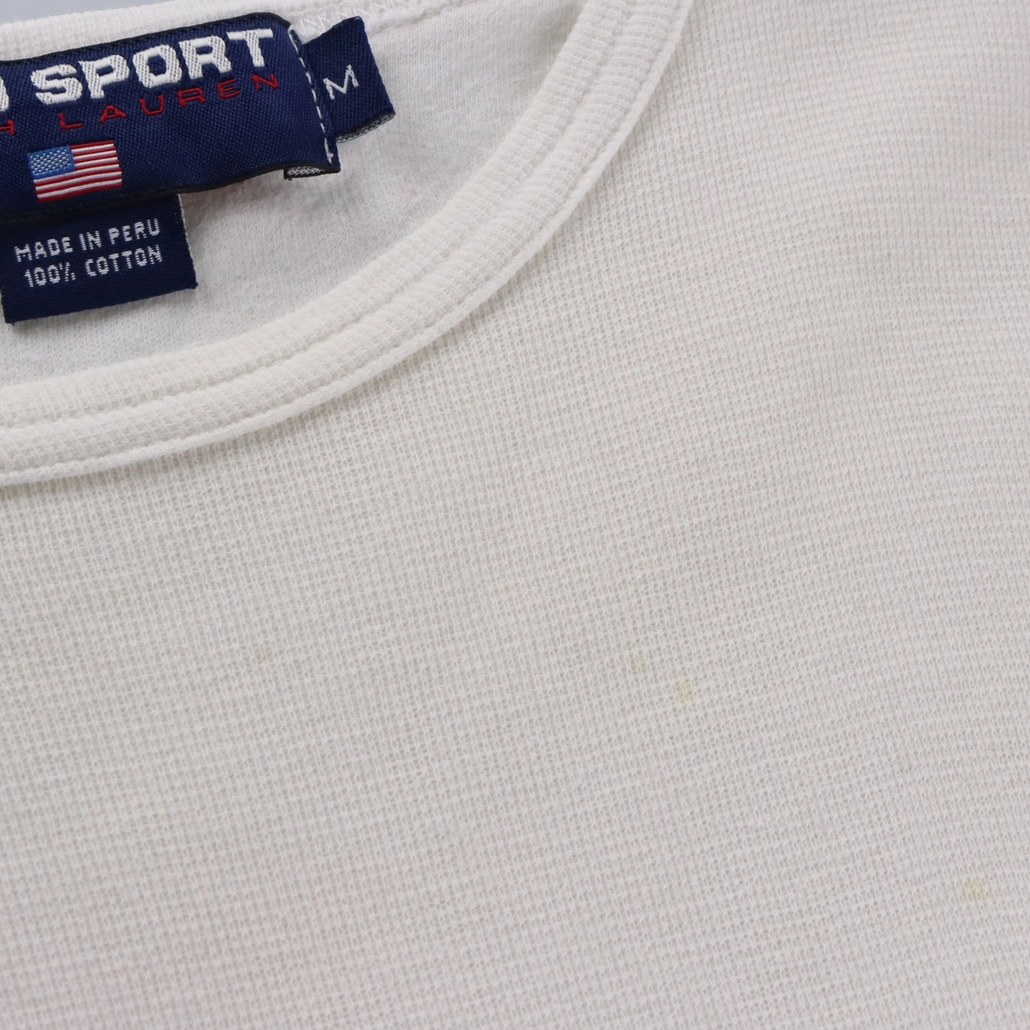RALPH LAUREN POLO SPORT Embroidered Logo Colour Block Tee (M TALL) Vintage Sole Melbourne