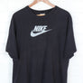 NIKE Logo Grey & Black Swoosh Tee (L-XL)
